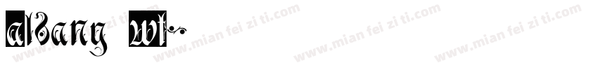 Albany WT字体转换